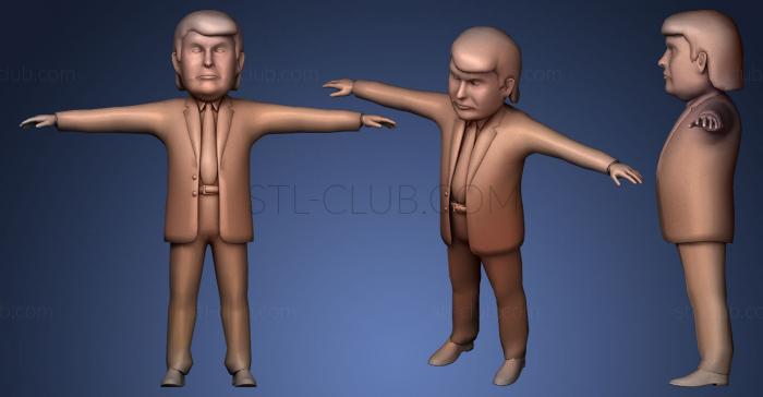 3D модель Дональдо Трамп (STL)